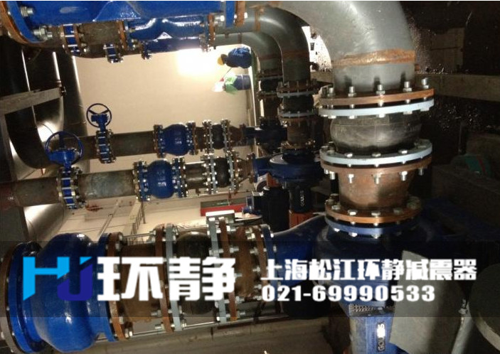 DN200<a href=http://www.003572.cn target=_blank class=infotextkey>橡膠軟接頭</a>安裝實(shí)圖